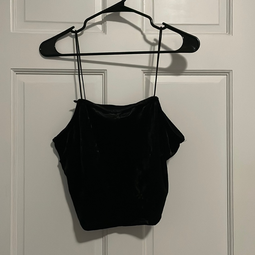 Velvet crop top